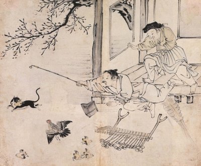 Chasing the Cat by Kim Deuk sin